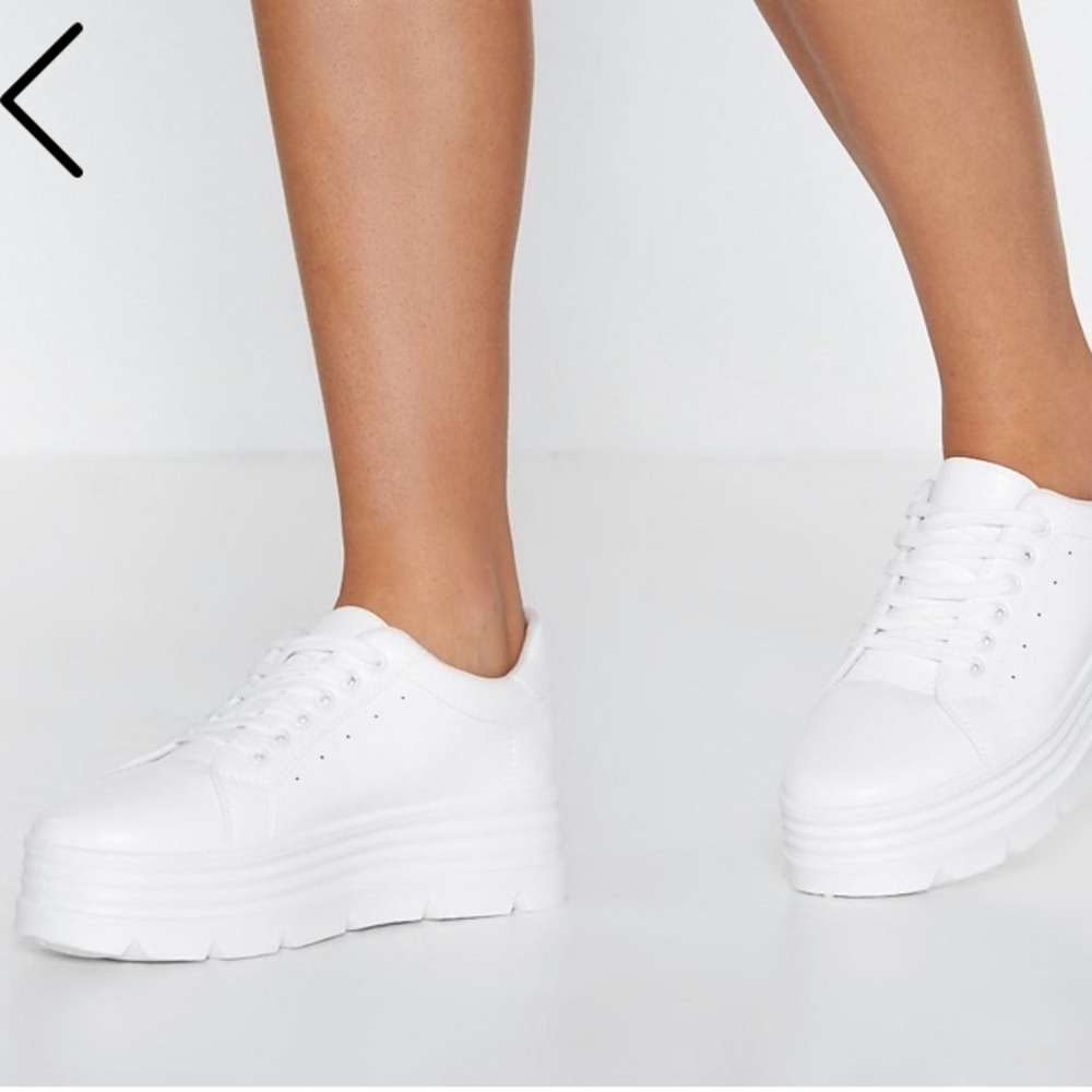 Brand New White Platform Shoes